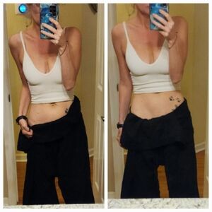 🦄🦄🦄RARE JNBY 100% Linen Wide Leg Harem Pants